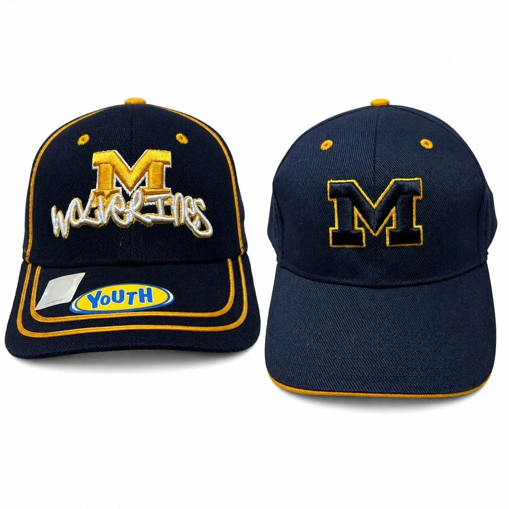 Michigan Wolverines Hat Bundle 2pk Embroidered NCAA Youth